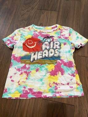 Airheads Candy Tie-Dye Graphic T-Shirt Kids Size S 6-7